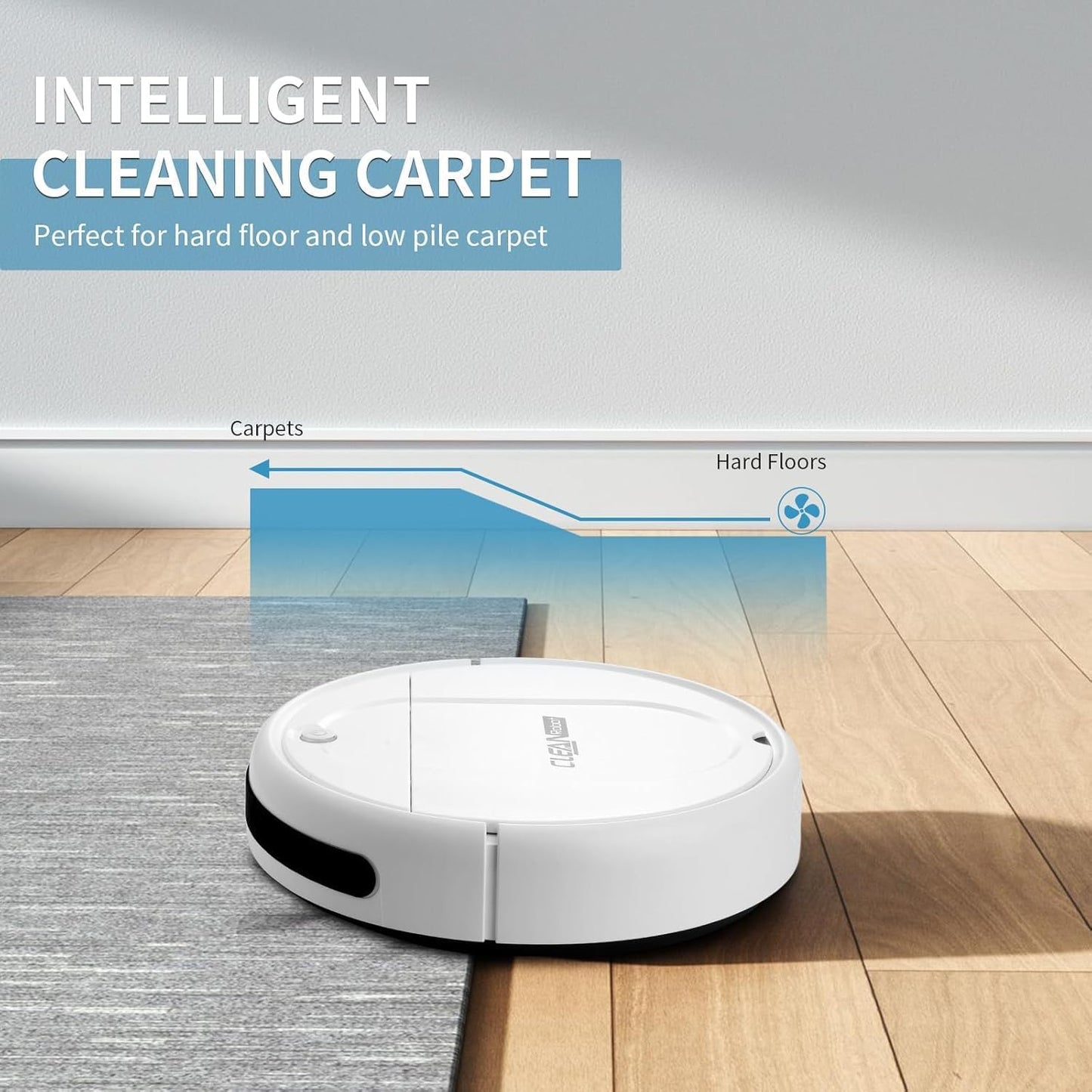 Robot Vacuum and Mop Combo, Robot Vacuum Cleaner,3-in-1 Robot Vacuum, Low Noise, Slim Design, Anti-Tangle, Advanced Obstacle Avoidance, Perfect for pet Hair, Carpets, and Hard Floors