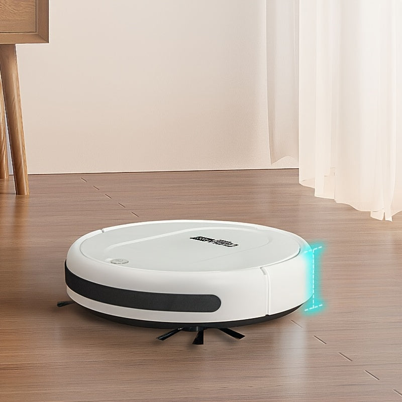TEMU Best Seller Robot Cleaner, 3 in One Vacuum Cleaner, Suitable for Floor Cleaning, Pet Hair Cleaning, Paper and Garbage Cleaning, Multi-functional Robot Vacuum Cleaner, 5000Pa Suction, 120 Minute Battery Life, Powerful Cleaning