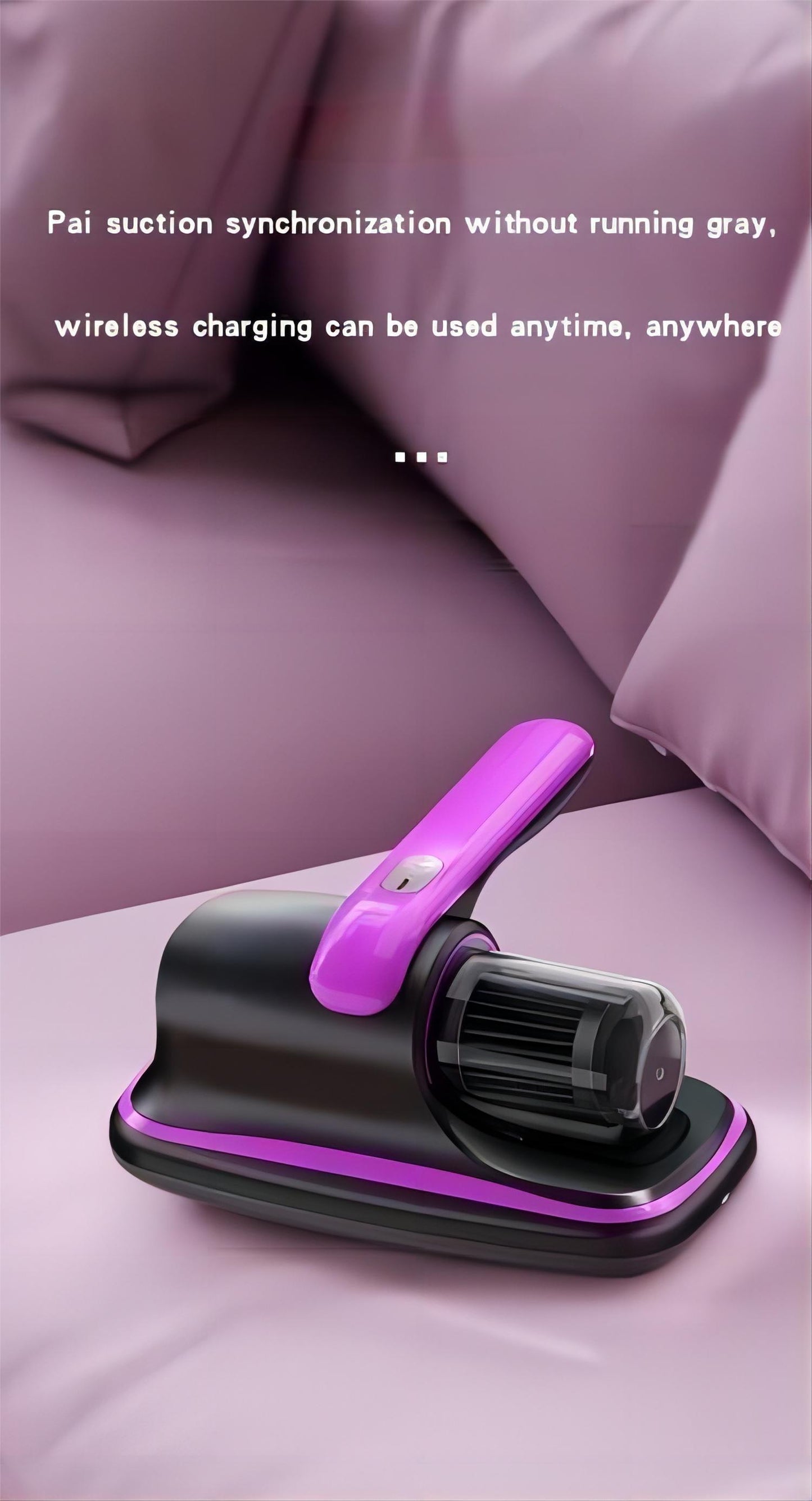 Mattress Vacuum Cleaner, Handheld Bed Vacuum Cleaner, Cordless Vacuum for Mattress, Sofa, Pet Hair, Carpets